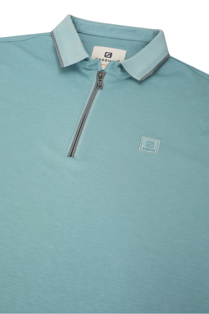 PREMIUM ZIPPER POLO 235920 OCEAN BLUE